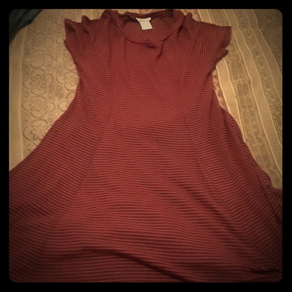 Black and red skater dress
